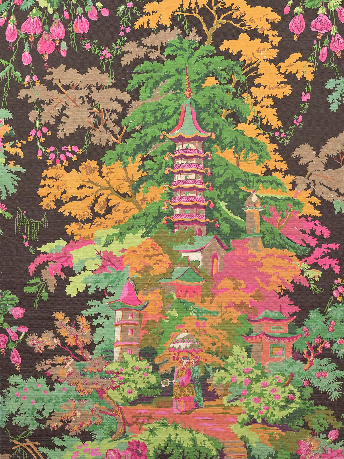 Jardins Japonais Nuit — Pierre Frey wallpaper