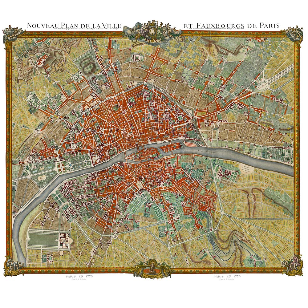 Plan Jaillot Archive — Pierre Frey behang