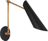 Franca Double Library Vägglampa Antique-Burnished Brass