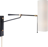 Frankfort Articulating Vägglampa Black