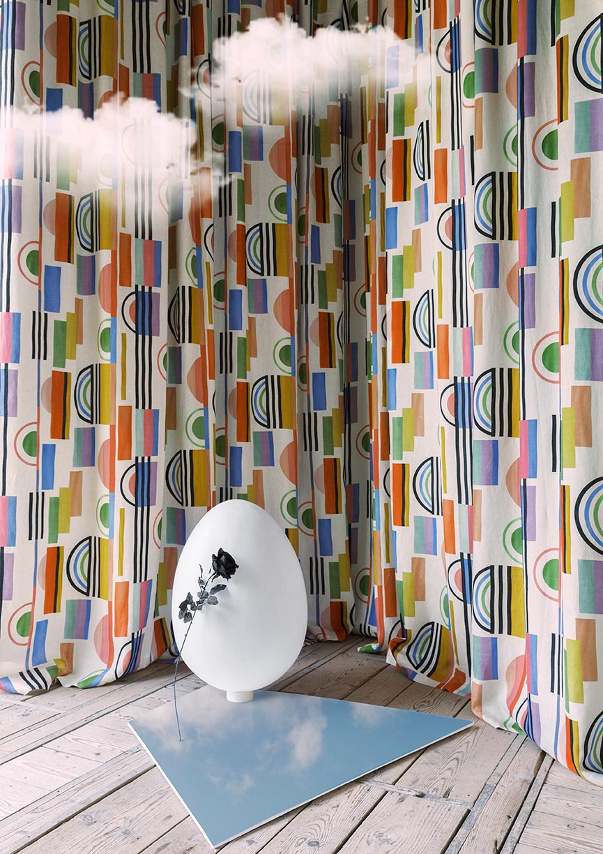 Freda room setting — Pierre Frey fabric