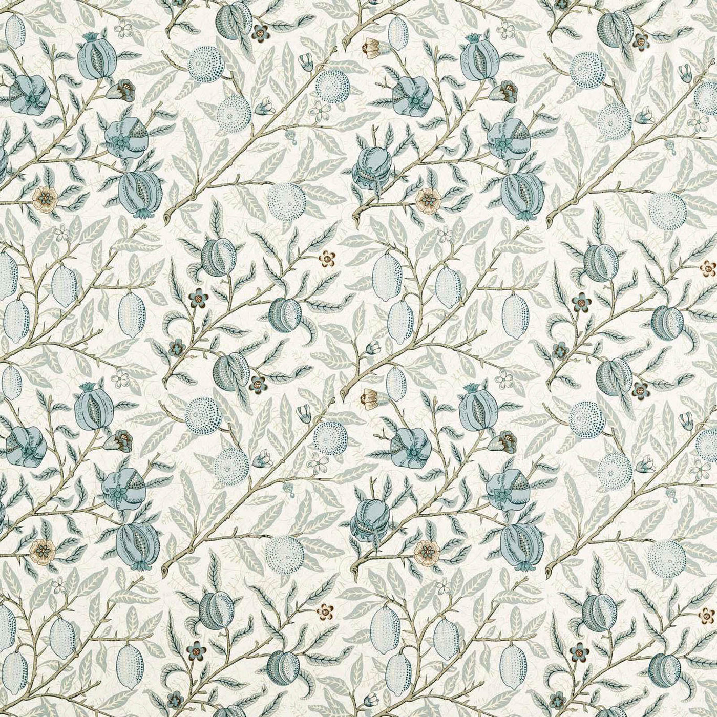 Fruit Wide Width Mineral Blue — Morris & Co tyg