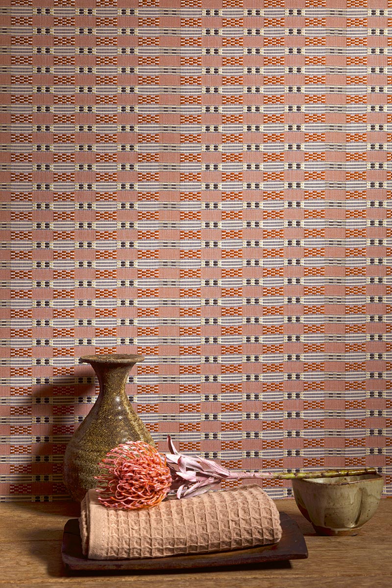 Fuji room setting — Pierre Frey wallpaper