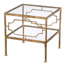Genell Gold Cube Table - undefined