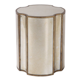Harlow Mirrored Accent Table - undefined