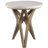 Marnie Limestone Side Table - undefined
