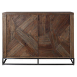 Evros Reclaimed Wood 2 Door Cabinet - undefined