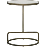Jessenia White Marble Accent Table - undefined