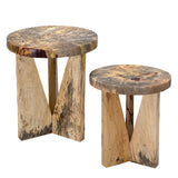 Nadette Natural Nesting Tables, S/2 - undefined