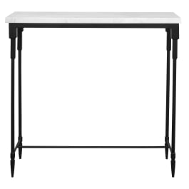 Bourges White Marble Console Table - undefined