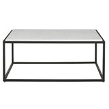 Vola Modern White Marble Coffee Table - undefined