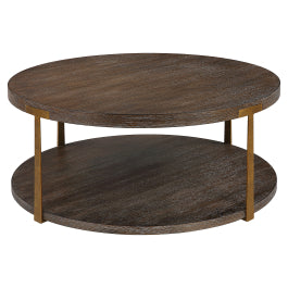 Palisade Round Wood Coffee Table - undefined