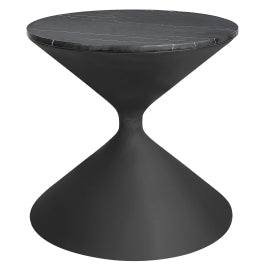 Time's Up Hourglass Shaped Side Table - undefined