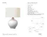 Gaios 13" Cordless Bordslampa — AERIN for Visual Comfort & Co. måttskiss