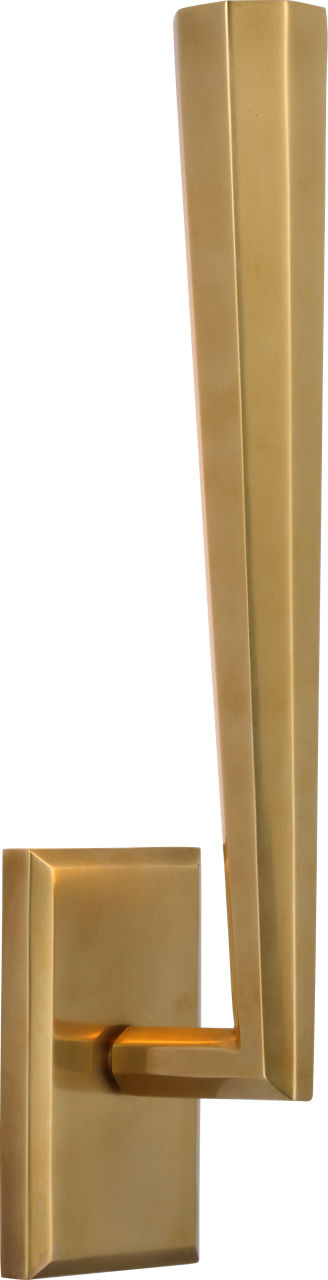 Galahad Single Vägglampa — Thomas O'Brien for Visual Comfort & Co. — Hand-Rubbed Antique Brass
