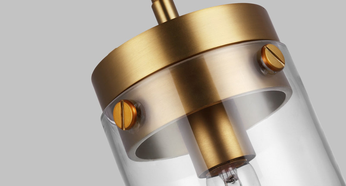 Garrett Medium Cylinder Takpendel — Chapman & Myers for Visual Comfort & Co. detaljbild