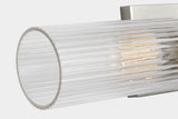 Geneva Linear Vägglampa — Chapman & Myers for Visual Comfort & Co. — Polished Nickel with Clear Glass detaljbild
