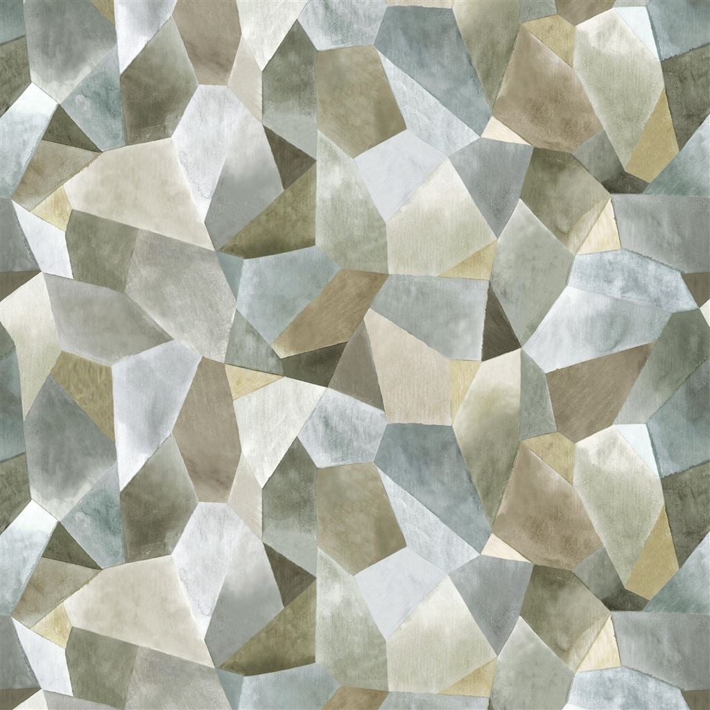 Geo Moderne Pewter — Designers Guild tyg
