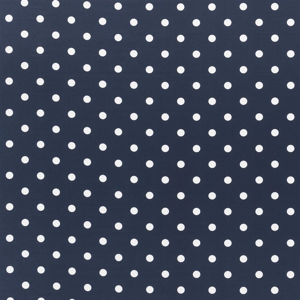 Georgette Dot Navy — Ralph Lauren Home tyg