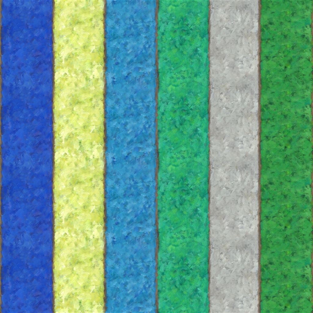 Gesso Stripe Cobalt — Designers Guild tapet
