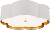 Bryce Plafond Large — White and Gild with Frosted Acrylic