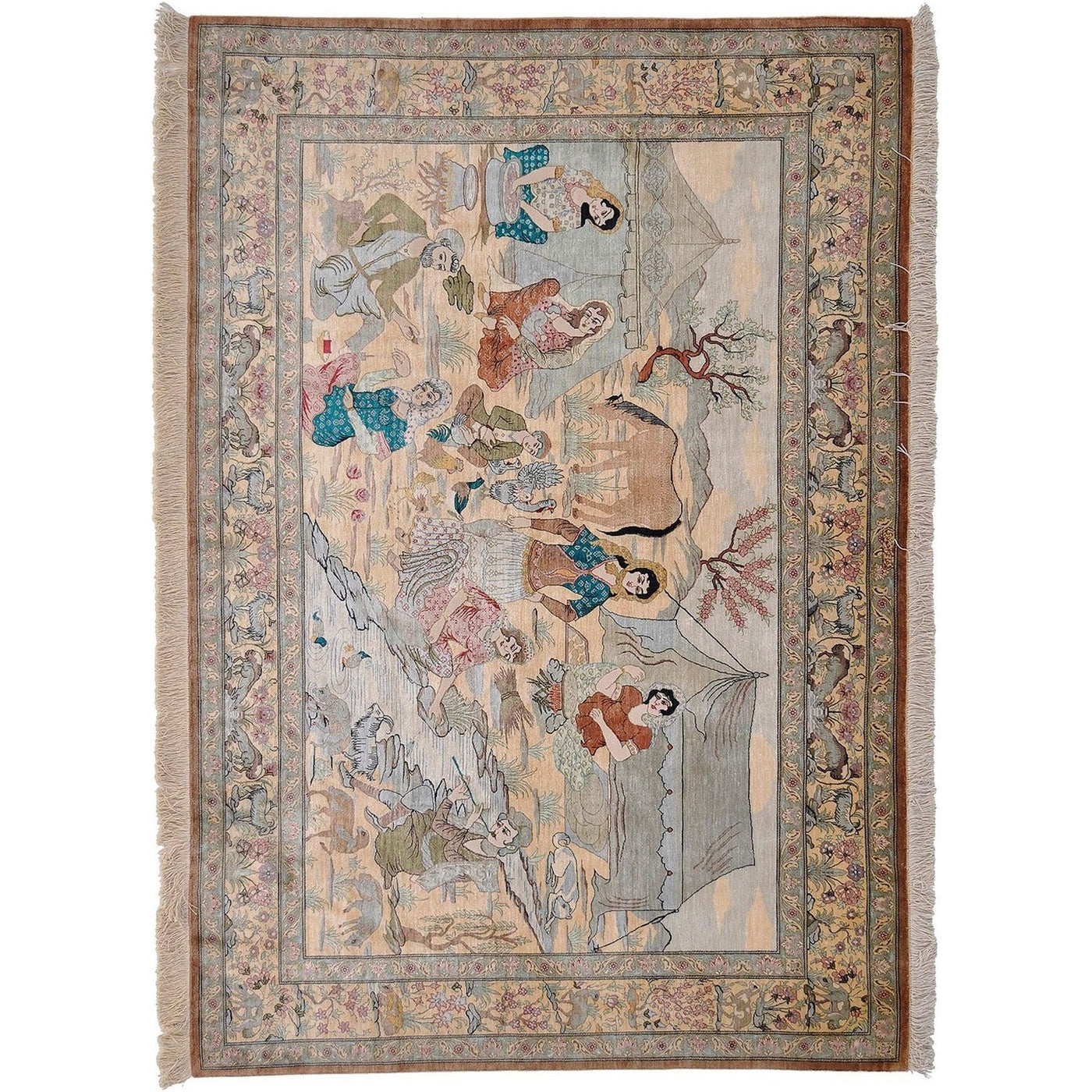 Ghom silke 200x140 cm