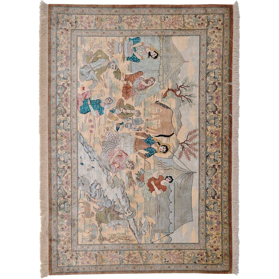 Ghom silke 200x140 cm