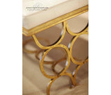 Bench Circles - Gilded Iron