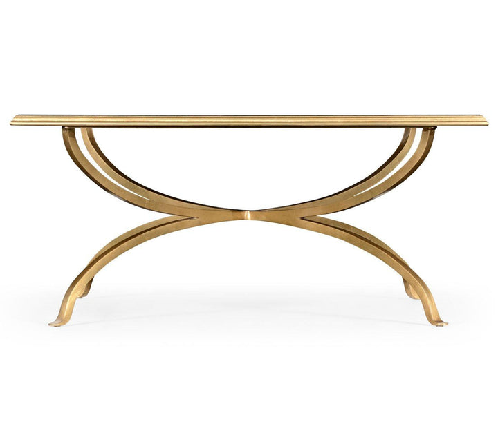 Square Coffee Table Contemporary - Bronze