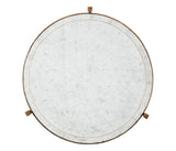 Large Round Lamp Table Contemporary in Eglomise - Gilded