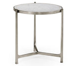 Large Round Lamp Table Contemporary in Eglomise - Gilded