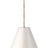 Hand-Rubbed Antique Brass with Antique White Shade