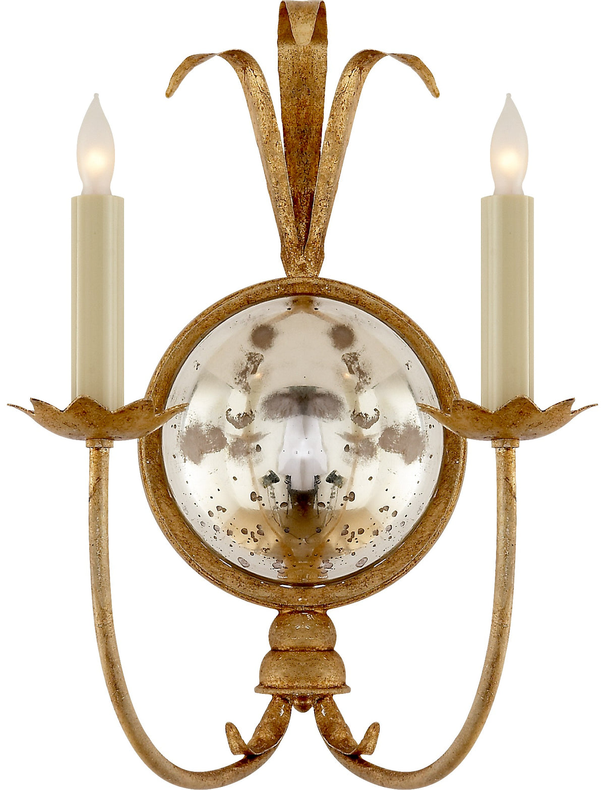 Gramercy Double Vägglampa — Chapman & Myers for Visual Comfort & Co. — Gilded Iron