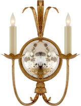 Gramercy Double Vägglampa — Chapman & Myers for Visual Comfort & Co. — Gilded Iron