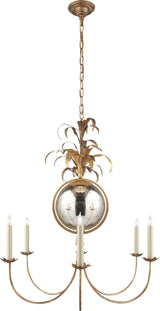 Gramercy Medium Chandelier — Chapman & Myers for Visual Comfort & Co. — Gilded Iron