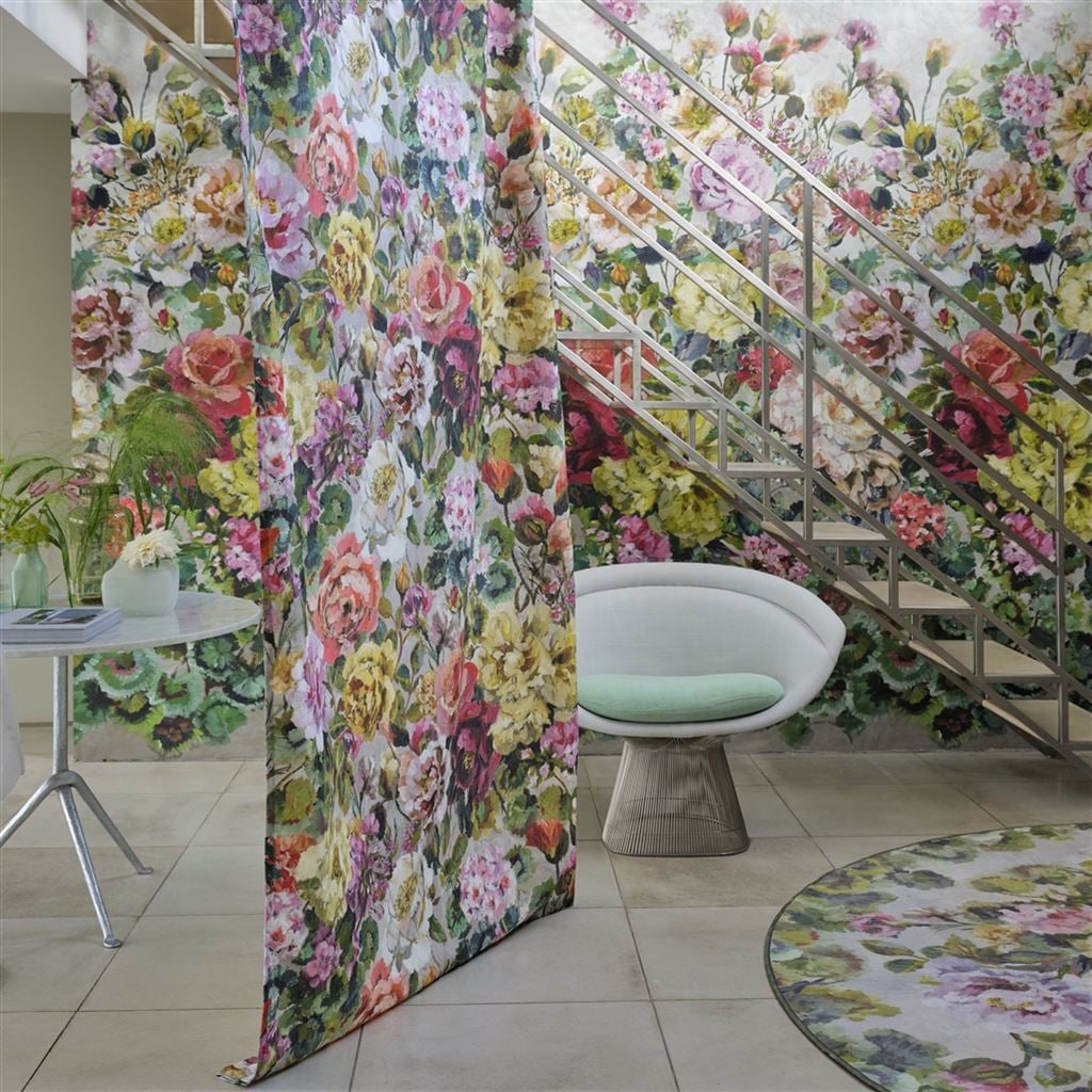 Grandiflora Rose Tyg — Designers Guild i miljö