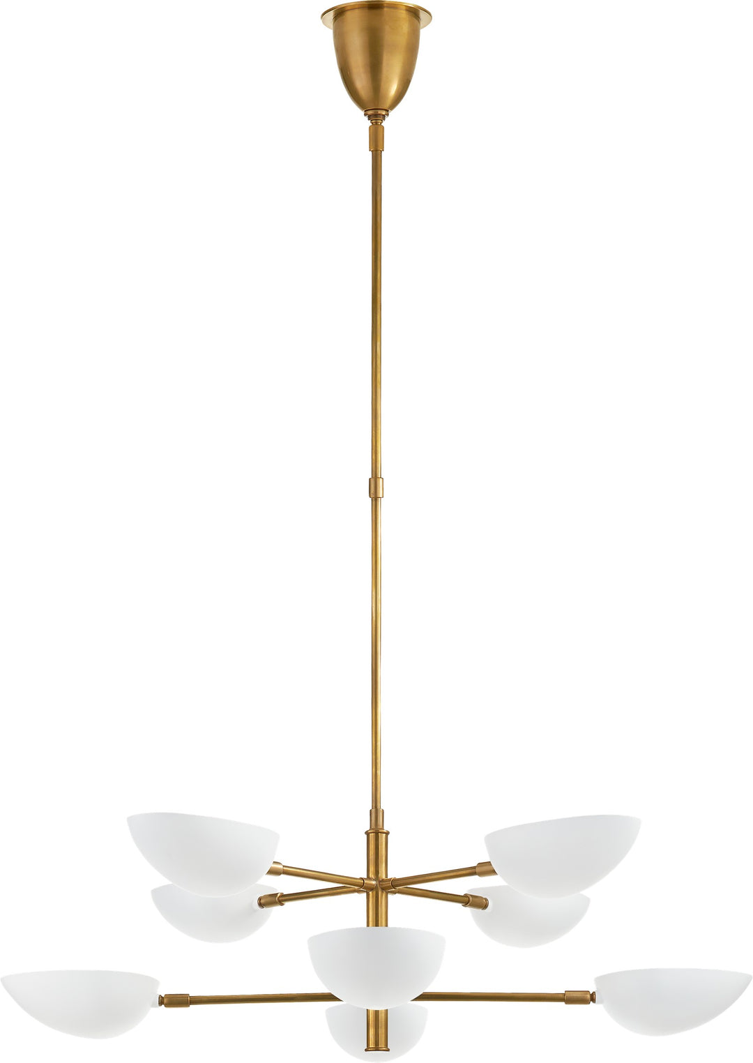 Graphic Large Two-Tier Takkrona Antique-Burnished Brass