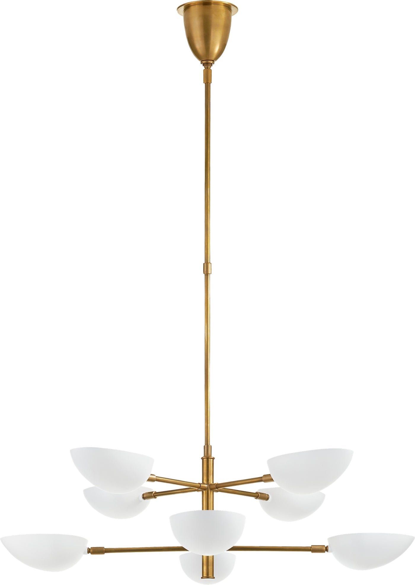 Graphic Large Two-Tier Takkrona Antique-Burnished Brass