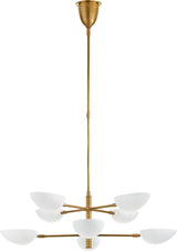 Graphic Large Two-Tier Takkrona Antique-Burnished Brass
