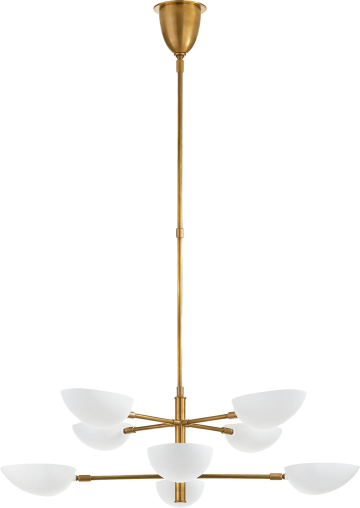 Graphic Large Two-Tier Takkrona Antique-Burnished Brass