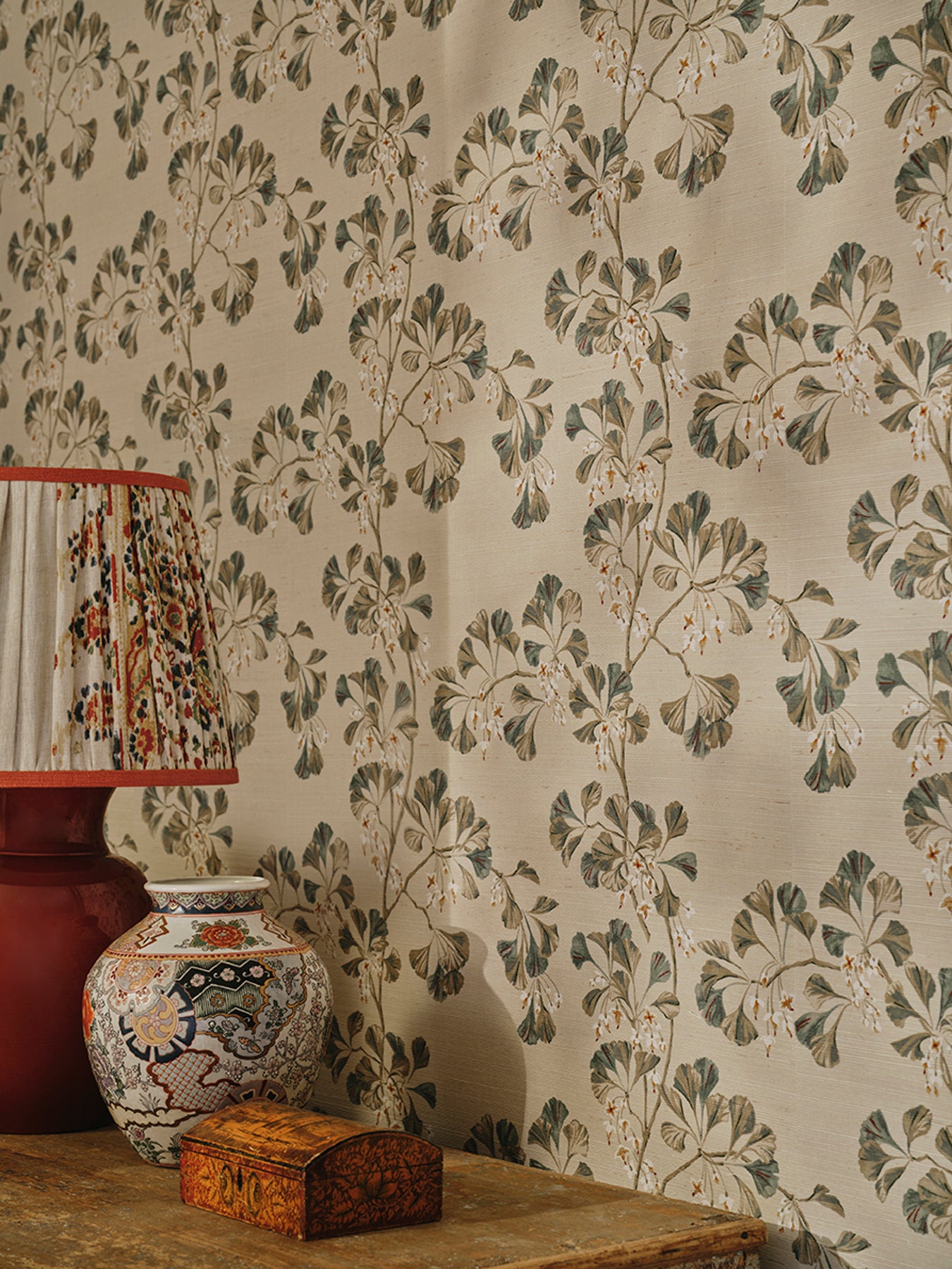 Greenacre — Colefax & Fowler tapet, miljöbild