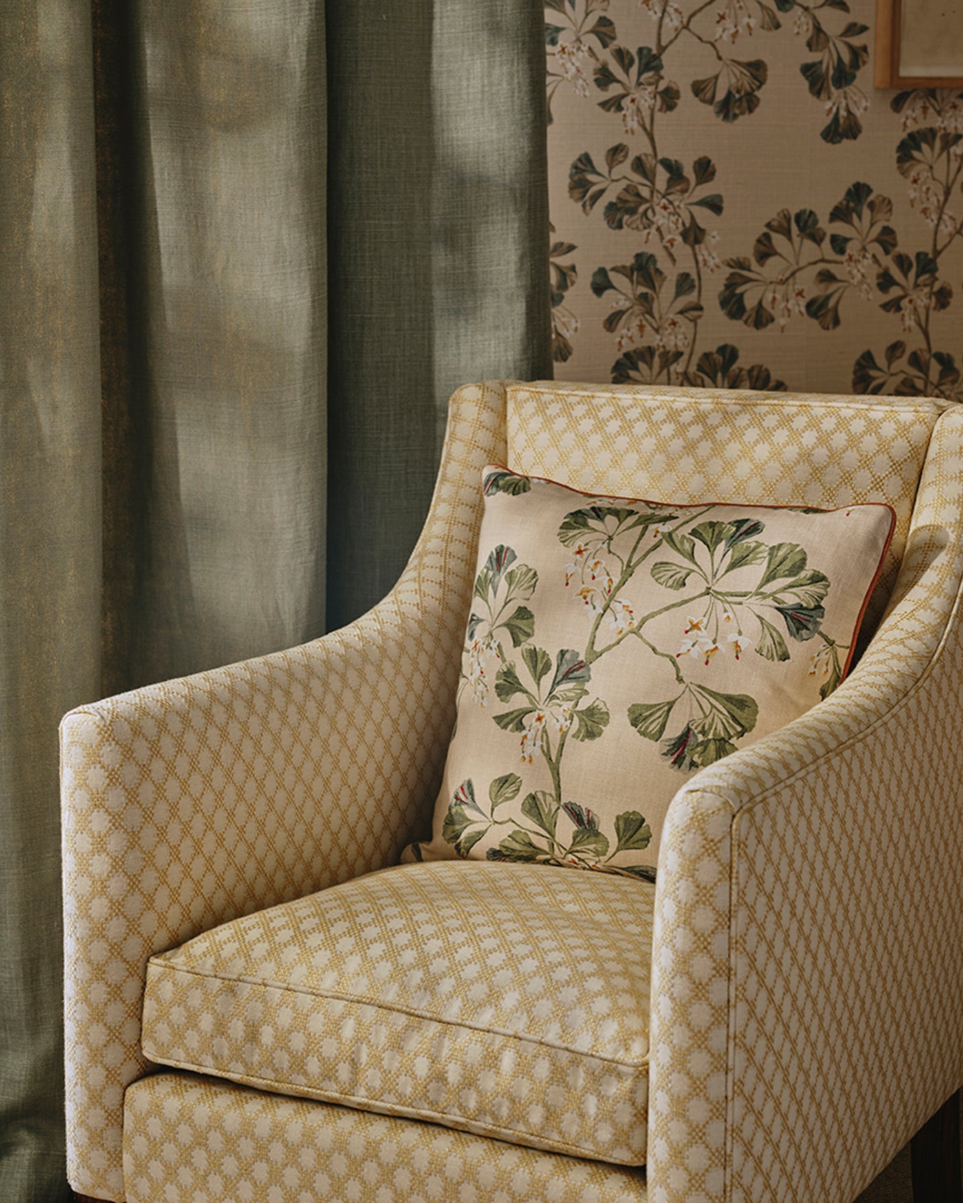 Greenacre — Colefax & Fowler tapet, miljöbild