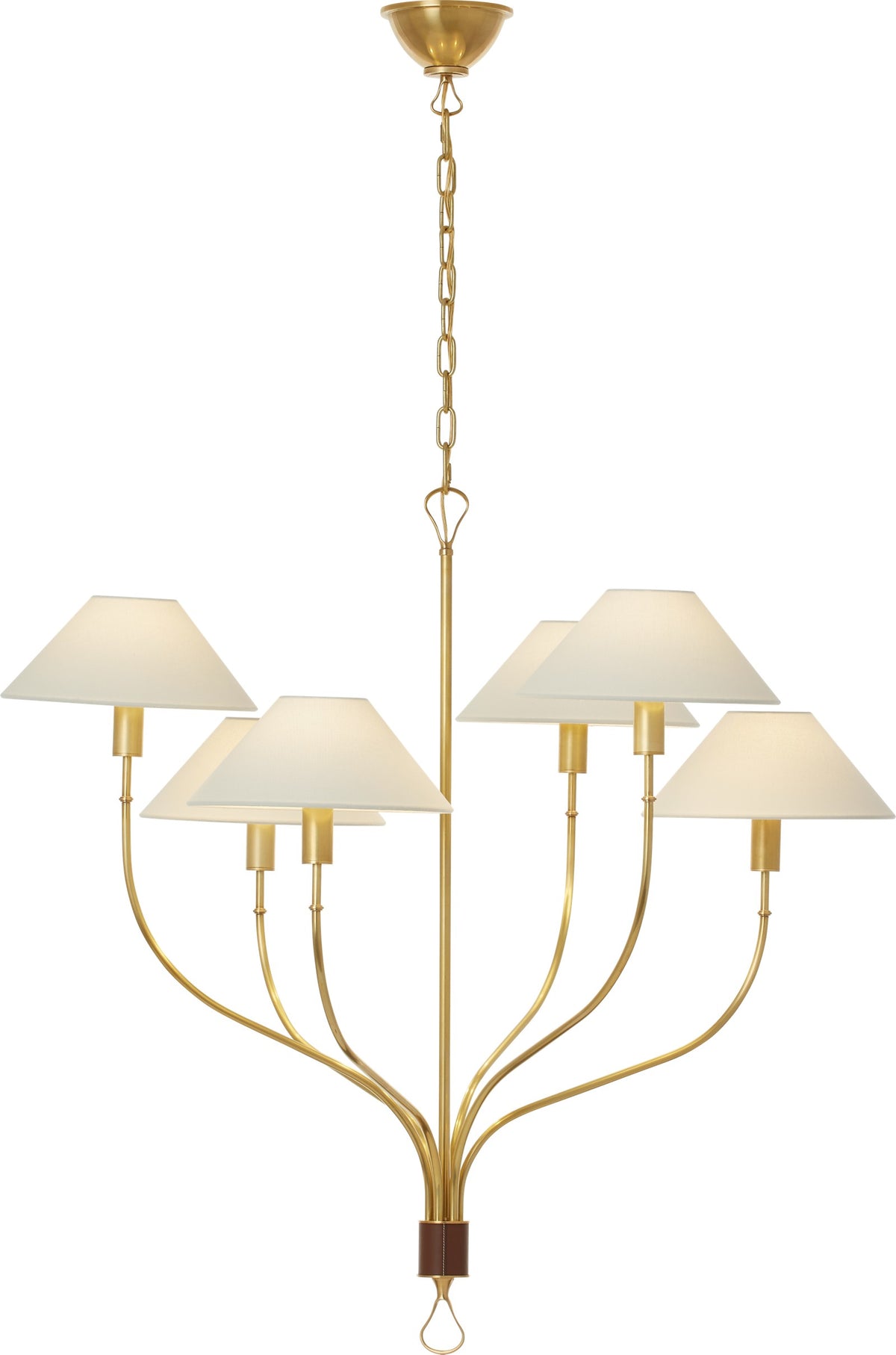 Griffin Large Staggered Tail Takkrona — Amber Lewis for Visual Comfort & Co. detaljbild