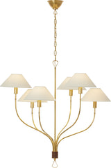 Griffin Large Staggered Tail Takkrona — Amber Lewis for Visual Comfort & Co. detaljbild