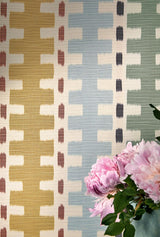 Gustaf room setting — Pierre Frey wallpaper