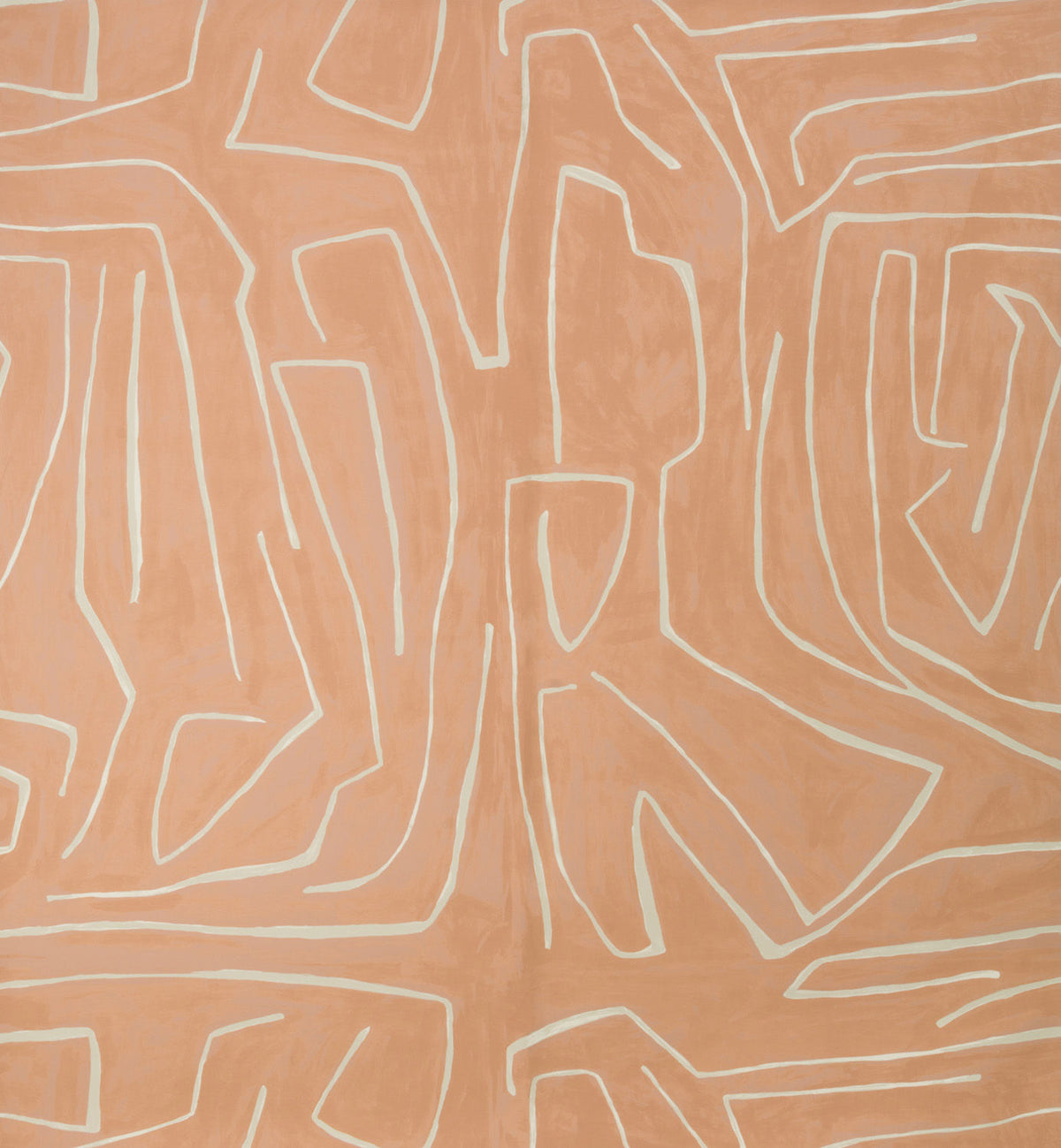 Graffito Salmon/Cream — Kelly Wearstler tapet