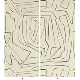 Graffito II Ivory/Ebony — Kelly Wearstler tapet