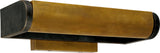 David 12" Art Light Tavelbelysning — Thomas O'Brien for Visual Comfort & Co. — Bronze with Hand-Rubbed Antique Brass Shade