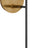 Aged Iron and Hand-Rubbed Antique Brass with Clear Glass
