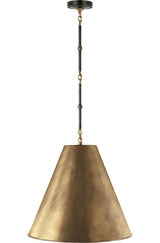Goodman Takpendel Medium — Thomas O'Brien for Visual Comfort & Co. — Bronze and Hand-Rubbed Antique Brass with Hand-Rubbed Antique Brass Shade